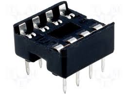 ZOC2X4 ZOCALO P/CI DOBLE CONTACTO 8 PINES (ANCHO .3")