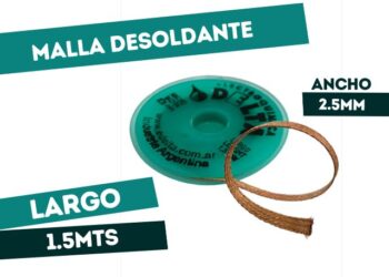 MALLA DESOLDANTE DELTA 2.5mm X1.5mts