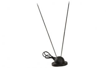 ANTENA TV ANALOGICA INTERIOR c/BASE REDONDA 75ohms