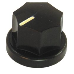 PERILLA p/EJE ESTRIADO NEGRA (D=19 H=12)