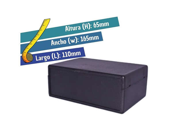 CJ-H2/N CAJA PLASTICA NEGRA CIEGA (L=110 W=165 H=65)