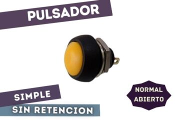 PULSADOR NA SIMPLE AMARILLO PBS 33