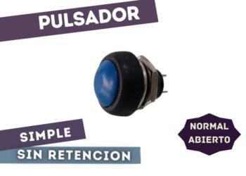 PULSADOR NA SIMPLE AZUL PBS 33