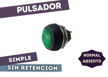 PULSADOR NA SIMPLE VERDE PBS 33