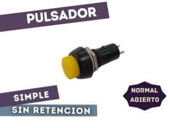 PULS-11NA PULSADOR NA SIMPLE 1A 250V AMARILLO D=12mm ##