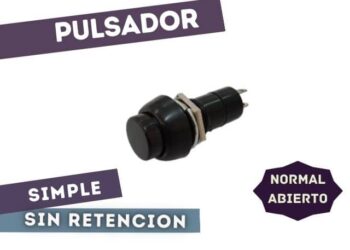 PULS-11NA PULSADOR NA SIMPLE 1A 250V NEGRO D=12mm ##