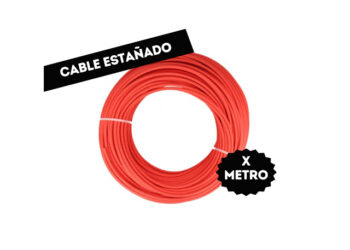 CABLE ESTAÑADO POR METRO NARANJA PARA CONEXIONADO 1X0.25mm