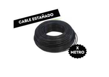 CABLE ESTAÑADO POR METRO NEGRO PARA CONEXIONADO 1X0.25mm