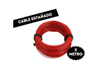 CABLE ESTAÑADO POR METRO ROJO PARA CONEXIONADO 1X0,25 mm