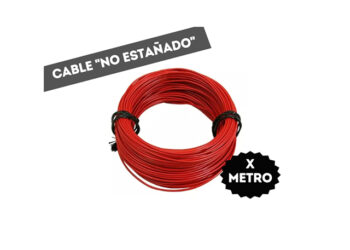 CABLE NO ESTAÑADO POR METRO ROJO" PARA CONEXIONADO 1X0,25 mm"