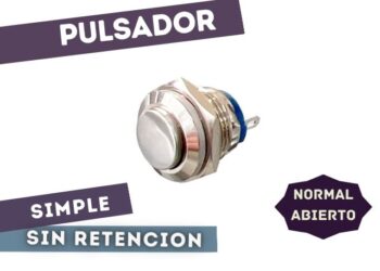PULSADOR NORMAL ABIERTO METALICO