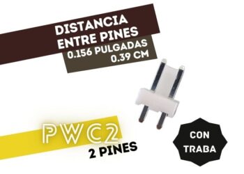 CONECTOR MACHO P/PLACA .156 2 VIAS P/PHUC
