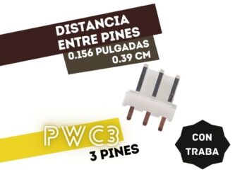 CONECTOR MACHO P/PLACA .156 3 VIAS P/PHUC