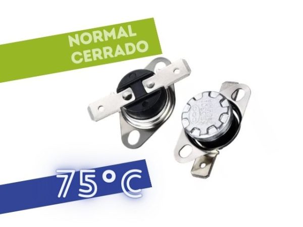 PROTECTOR TERMICO NC 10A 250V 75°C