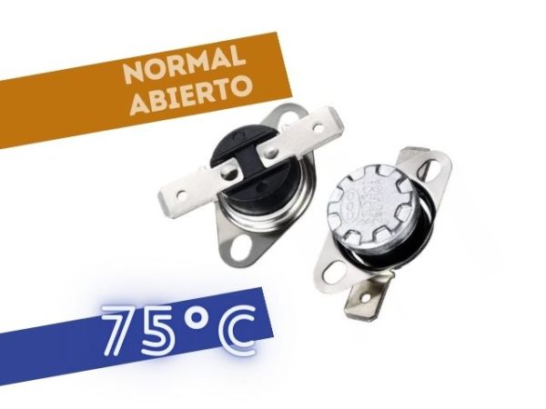 PROTECTOR TERMICO NA 10A 250V 75°C
