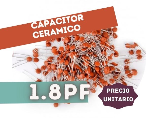 CAPACITOR CERAMICO DISCO 1.8PF 500V NP0