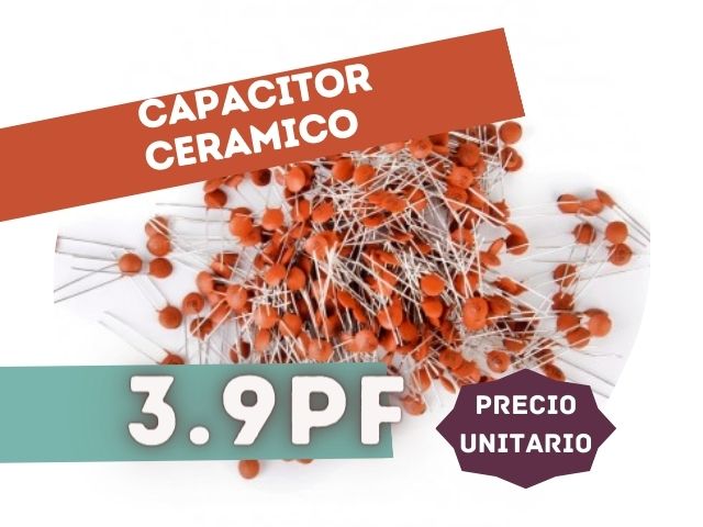CAPACITOR CERAMICO DISCO 3.9PF 500V NP0