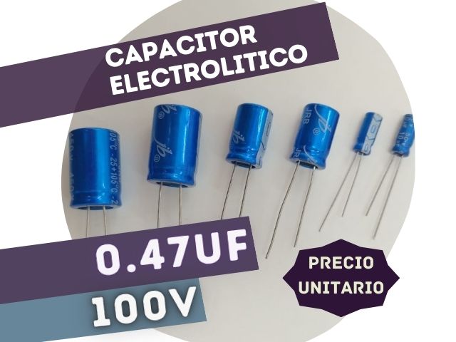 CAPACITOR ELECTROLITICO RADIAL 0.47UF 100V (5x11mm)