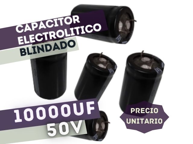 CAPACITOR ELECTROLITICO RADIAL 10000UF 50V (30x42mm) BLINDADO