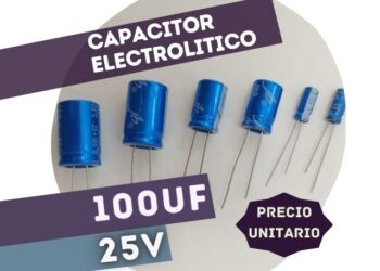 CAPACITOR ELECTROLITICO RADIAL 100UF 25V (6.3x11mm)