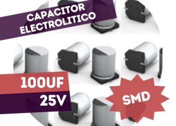 CAPACITOR ELECTROLITICO 100UF 25V SMD (6.3X7.7mm)