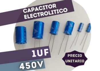 CAPACITOR ELECTROLITICO RADIAL 1UF 450V