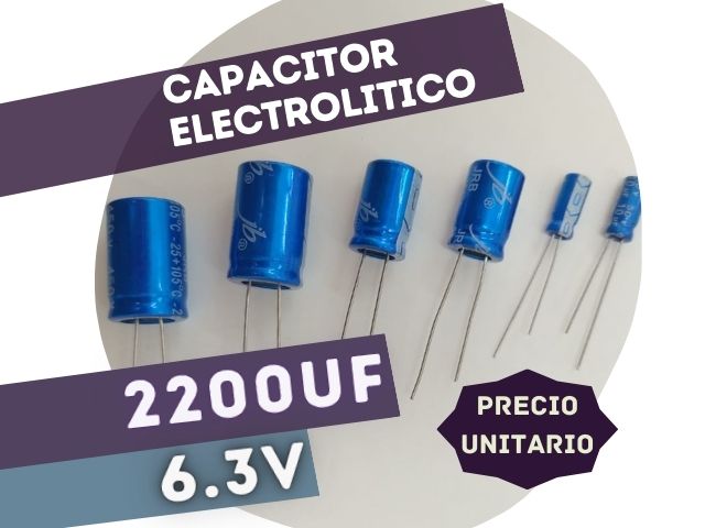 CAPACITOR ELECTROLITICO RADIAL 2200UF 6.3V