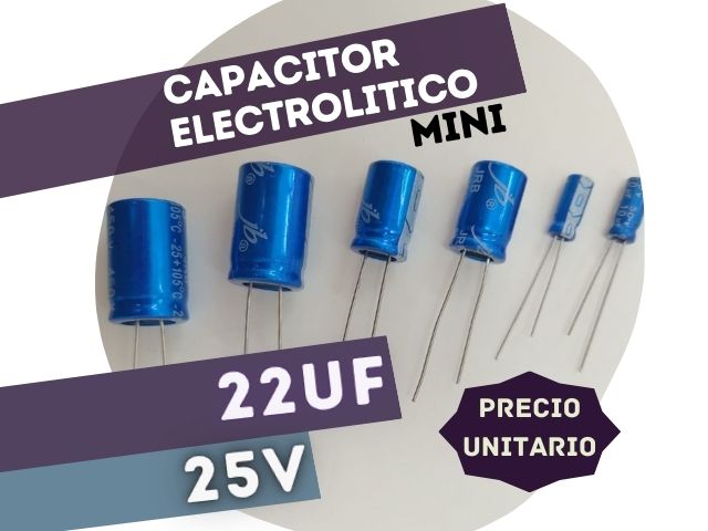CAPACITOR ELECTROLITICO MINI RADIAL 22UF 25V (4x7mm)
