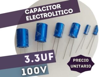 CAPACITOR ELECTROLITICO RADIAL 3.3UF 100V (5x11mm)