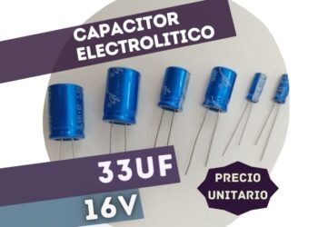 CAPACITOR ELECTROLITICO RADIAL 33UF 16V (5x11mm)