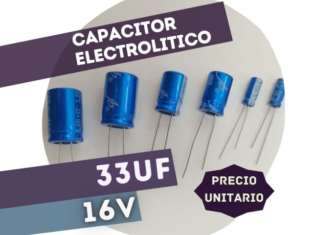 CAPACITOR ELECTROLITICO RADIAL 33UF 16V (5x11mm)