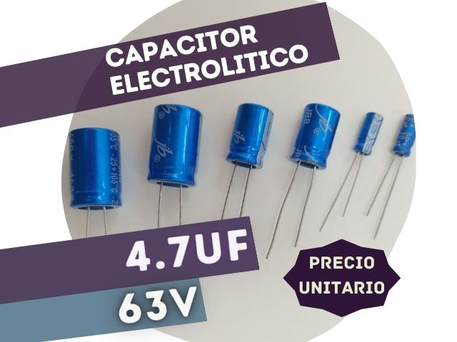 CAPACITOR ELECTROLITICO RADIAL 4.7UF 63V (5x11mm)