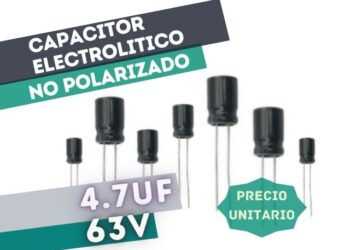CAPACITOR ELECTROLITICO RADIAL 4.7UF 63V BIPOLAR