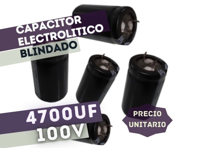 CAPACITOR ELECTROLITICO RADIAL 4700UF 100V (35x45mm) BLINDADO