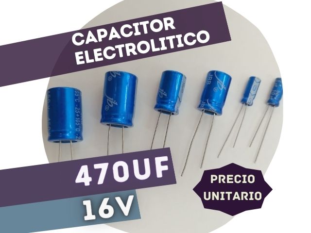 CAPACITOR ELECTROLITICO RADIAL 470UF 16V (8x14mm)