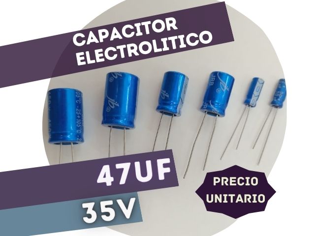 CAPACITOR ELECTROLITICO RADIAL 47UF 35V (6.3x11mm)