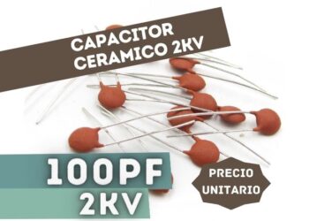 CAPACITOR CERAMICO DISCO 100PF 2000V