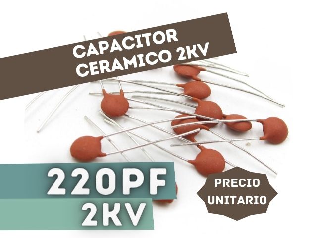 CAPACITOR CERAMICO DISCO 220PF 2000V