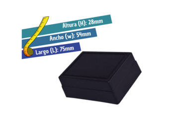 CJ-MIN/N CAJA PLASTICA NEGRA CIEGA (L=75, W=54, H=28)