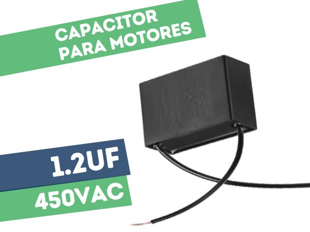 CAPACITOR PROPILENO 1.2UF 450VAC P/MOTORES CUADRADO
