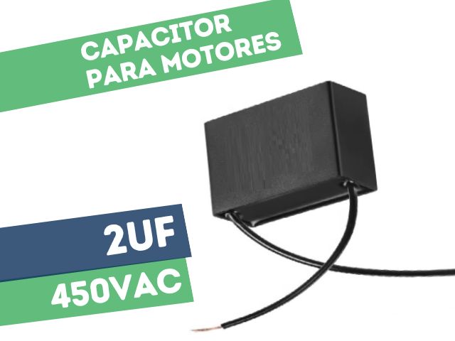 CAPACITOR PROPILENO 2UF 450VAC P/MOTORES CUADRADO