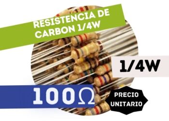 CR25 RESISTENCIA 100E 1/4W CARBON 5%
