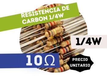 CR25 RESISTENCIA 10E 1/4W CARBON 5%
