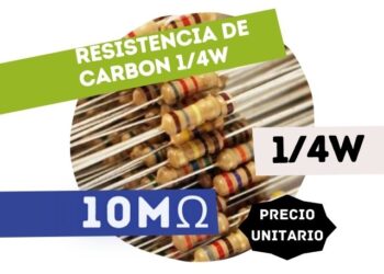 CR25 RESISTENCIA 10M 1/4W CARBON 5%