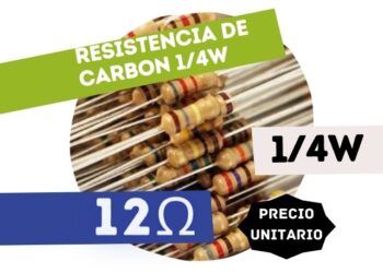 CR25 RESISTENCIA 12E 1/4W CARBON 5%