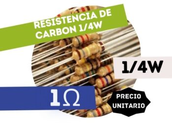 CR25 RESISTENCIA 1E 1/4W CARBON 5%
