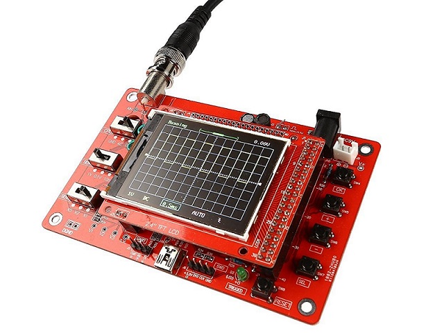 DSO138 Osciloscopio Digital con Display TFT 2.4'' y velocidad de muestreo de 1MSPS - Ideal para diagnóstico y aprendizaje electrónico