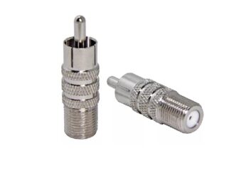 ADAPTADOR CONECTOR F HEMBRA / RCA MACHO