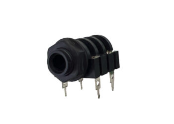 CONECTOR JACK 6.5mm MONO PLASTICO PARA CIRCUITO IMPRESO CON CORTE