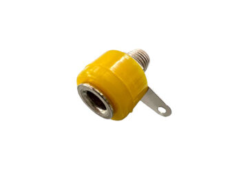 JK-BAN01 CONECTOR JACK BANANA p/CHASIS AMARILLO